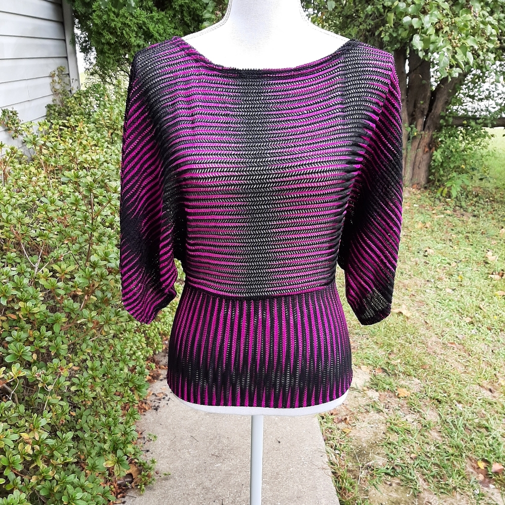 Body Central Ombré Striped Top